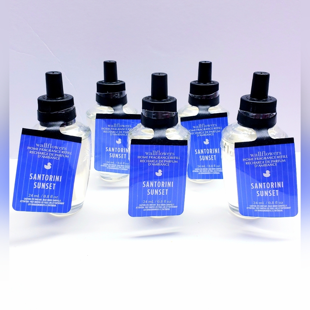 Bath & Body Works SANTORINI SUNSET Wallflowers Home Fragrance Refill, 0.8 oz (5)